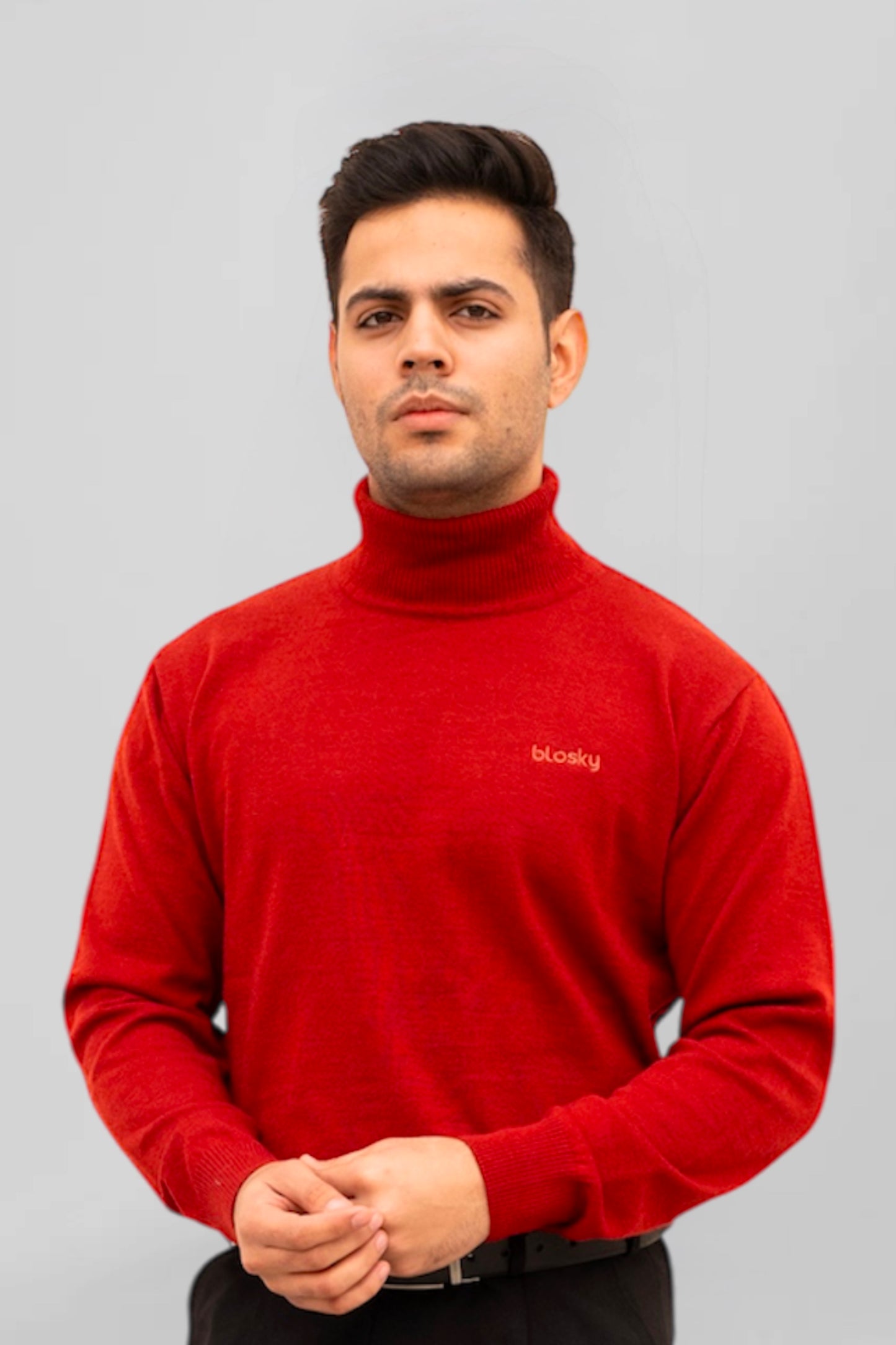 Dawn Red Highneck Pullover