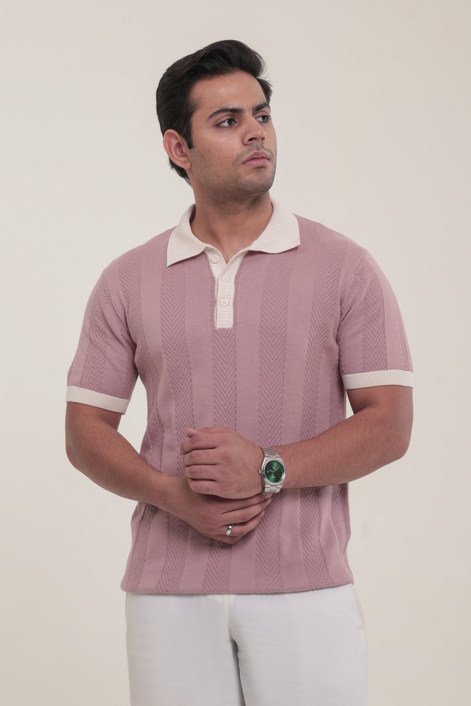 Rosewood Textured Polo