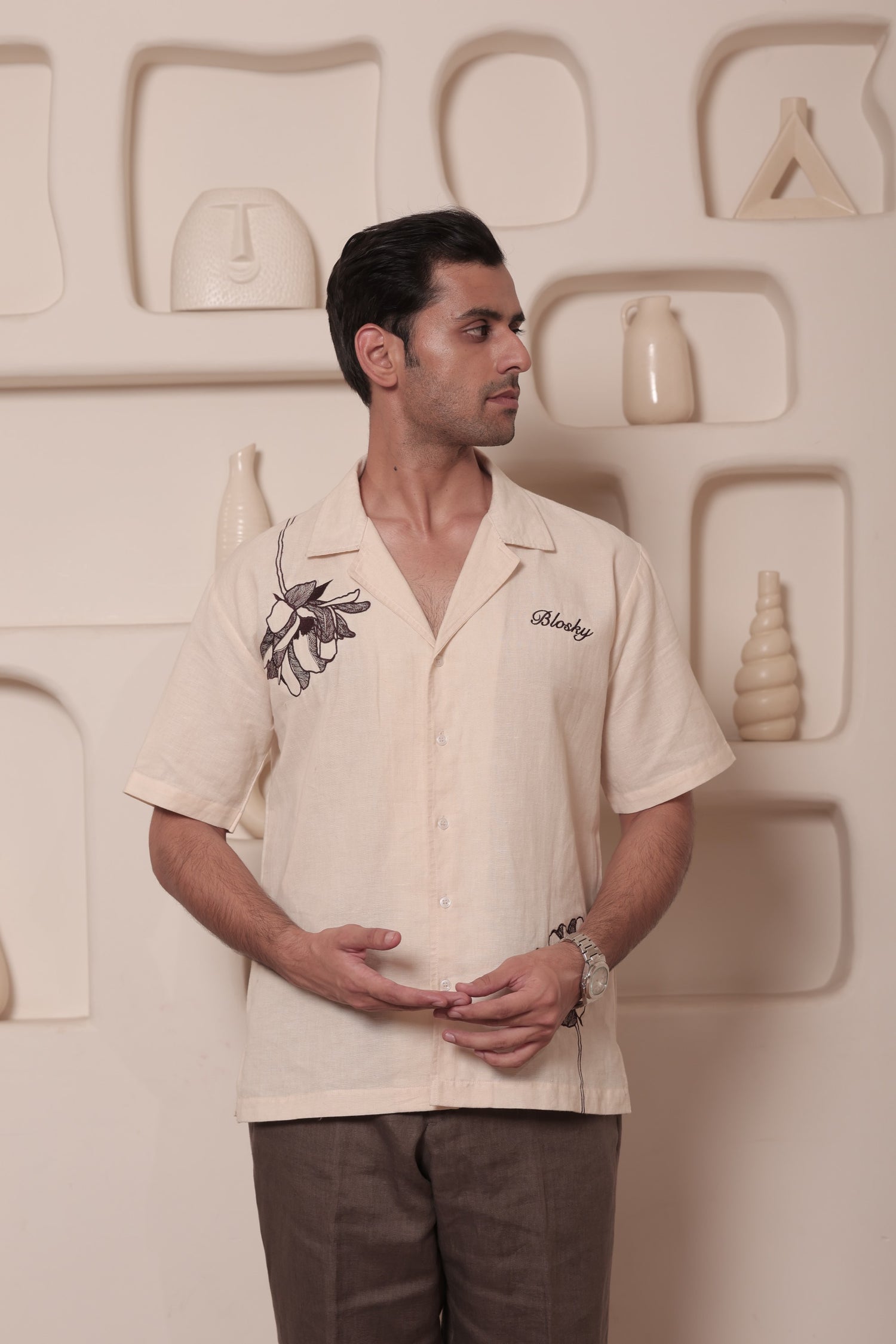 Seashell Hemp Resort Shirt