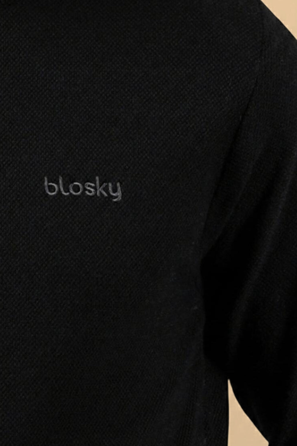 Black Truffle Textured  Pullover